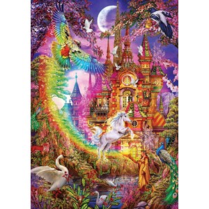 Art Puzzle (5075) - Ciro Marchetti: "Rainbow Castle" - 500 Teile Puzzle