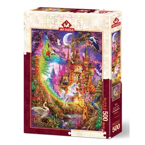 Art Puzzle (5075) - Ciro Marchetti: "Rainbow Castle" - 500 Teile Puzzle
