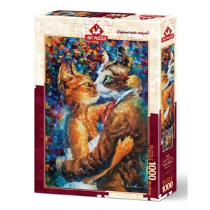 Art Puzzle (4226) - "Dance of the Cats in Love" - 1000 Teile Puzzle
