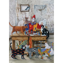 Art Puzzle (4271) - Marek Brzozowski: "The Colored Cats" - 260 Teile Puzzle