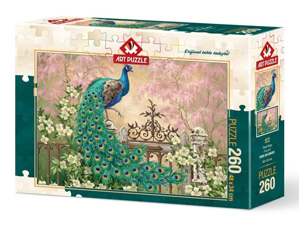 Art Puzzle (4272) - Dona Gelsinger: "Peacock" - 260 Teile Puzzle