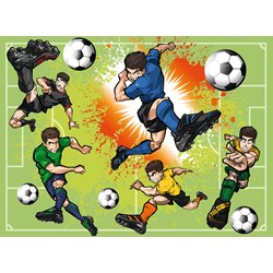 Ravensburger (10693) - "Im Fußballfieber" - 100 Teile Puzzle
