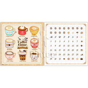 Pintoo (h1707) - "Calendar Showpiece, Coffee Time" - 200 Teile Puzzle
