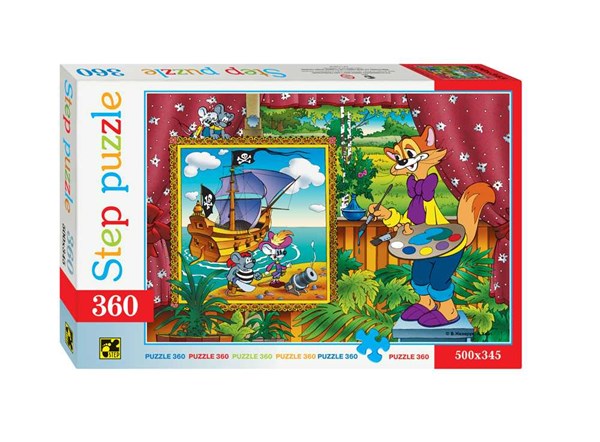 Step Puzzle (73020) - "Leopold the Cat" - 360 Teile Puzzle