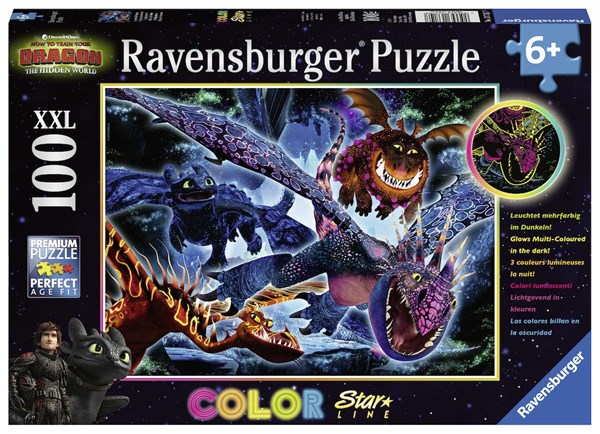 Ravensburger (13710) - "Dragon" - 100 Teile Puzzle