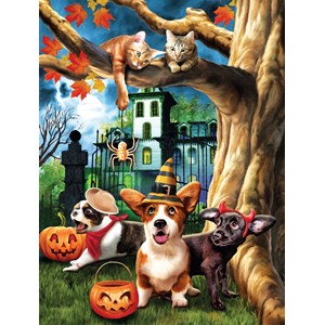 SunsOut (28826) - Tom Wood: "Halloween HiJinx" - 300 Teile Puzzle