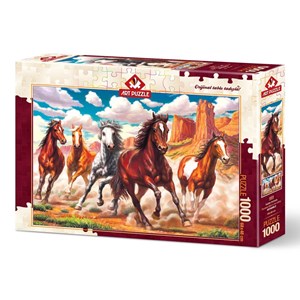 Art Puzzle (4224) - "Running Wild in the Valley" - 1000 Teile Puzzle