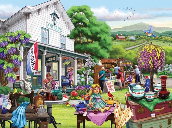 SunsOut (63092) - Nancy Wernersbach: "Gone Antique-ing" - 1000 Teile Puzzle