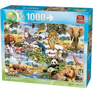 King International (05481) - "Wilde Tiere" - 1000 Teile Puzzle