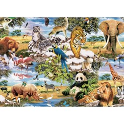 King International (05481) - "Wilde Tiere" - 1000 Teile Puzzle