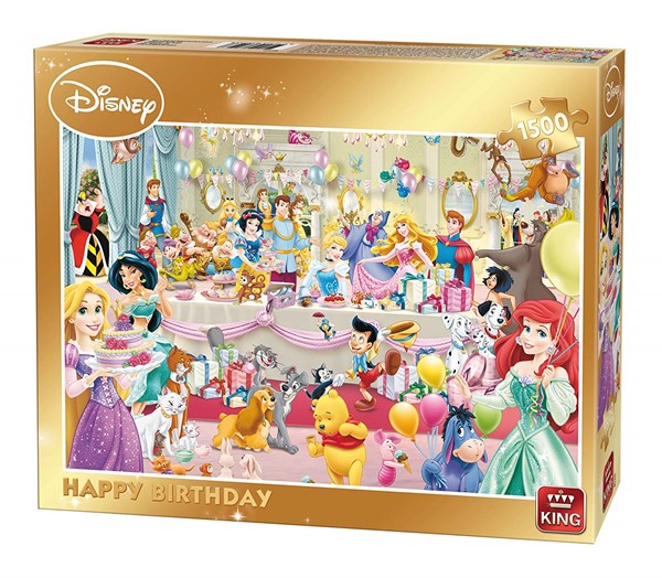 King International (85523) - "Disney, Happy Birthday" - 1500 Teile Puzzle