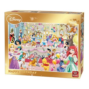 King International (85523) - "Disney, Happy Birthday" - 1500 Teile Puzzle