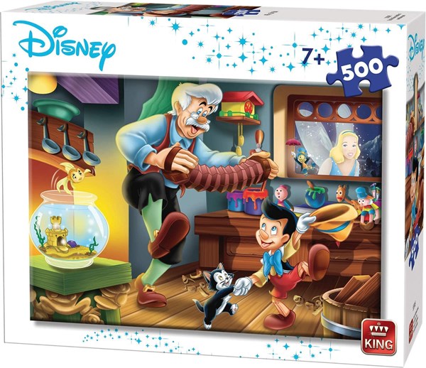 King International (55915) - "Disney, Pinocchio" - 500 Teile Puzzle