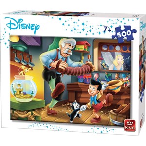 King International (55915) - "Disney, Pinocchio" - 500 Teile Puzzle