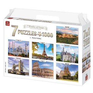 King International (55929) - "7 Wonders of Europe" - 1000 Teile Puzzle