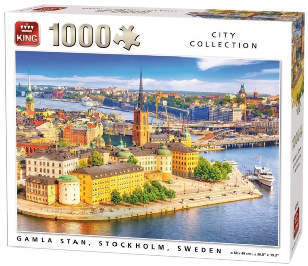 King International (55952) - "Gamla Stan, Stockholm, Sweden" - 1000 Teile Puzzle