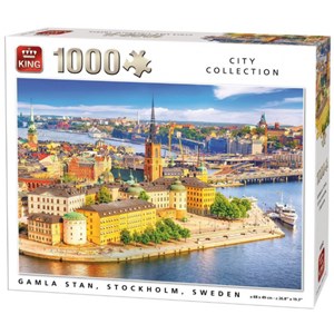 King International (55952) - "Gamla Stan, Stockholm, Sweden" - 1000 Teile Puzzle