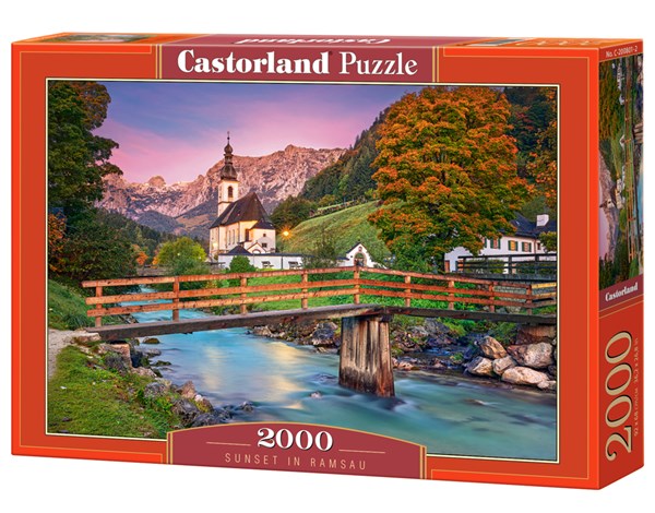Castorland (C-200801) - "Sunset in Ramsau" - 2000 Teile Puzzle