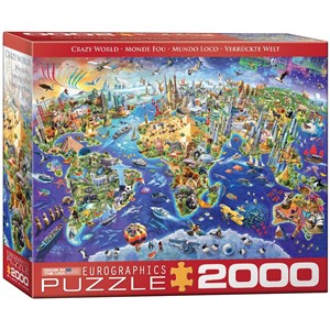 Eurographics (8220-5343) - "Crazy World" - 2000 Teile Puzzle