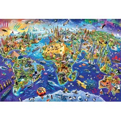 Eurographics (8220-5343) - "Crazy World" - 2000 Teile Puzzle