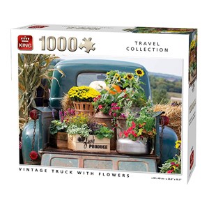 King International (55862) - "Vintage Truck with Flowers" - 1000 Teile Puzzle
