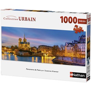 Nathan (87577) - "Paris, France" - 1000 Teile Puzzle