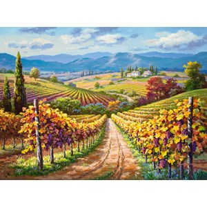 Castorland (300587) - "Vineyard hill" - 3000 Teile Puzzle