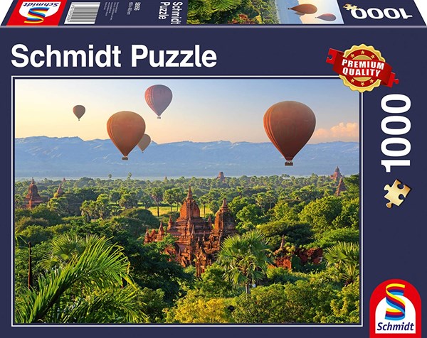 Schmidt Spiele (58956) - "Hot Air Balloons Mandalay Myanmar" - 1000 Teile Puzzle