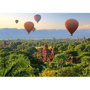 Schmidt Spiele (58956) - "Hot Air Balloons Mandalay Myanmar" - 1000 Teile Puzzle