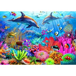 Bluebird Puzzle (70169) - Adrian Chesterman: "Dolphin Coral Reef" - 1000 Teile Puzzle