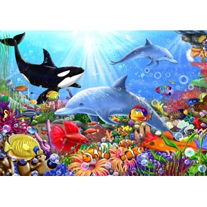 Bluebird Puzzle (70028) - Gerald Newton: "Bright Undersea World" - 1500 Teile Puzzle