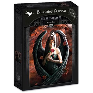 Bluebird Puzzle (70437) - Anne Stokes: "Angel Rose" - 1000 Teile Puzzle