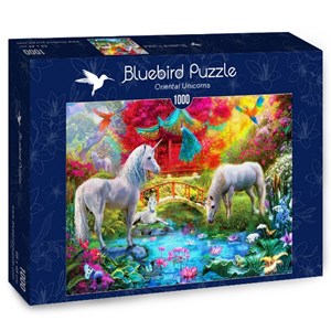 Bluebird Puzzle (70148) - Jan Patrik Krasny: "Oriental Unicorns" - 1000 Teile Puzzle
