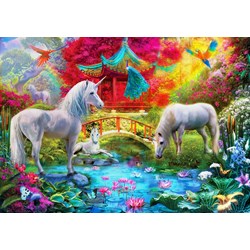 Bluebird Puzzle (70148) - Jan Patrik Krasny: "Oriental Unicorns" - 1000 Teile Puzzle