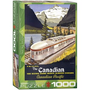 Eurographics (6000-0322) - "The Scenic Dome Route, 1955" - 1000 Teile Puzzle