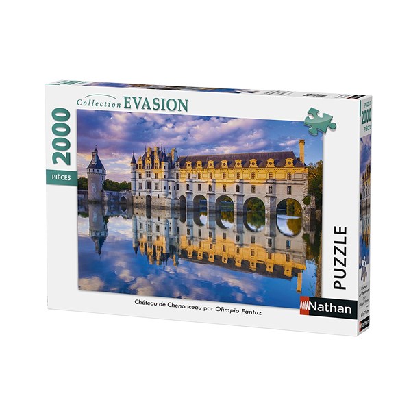 Nathan (87880) - "Chenonceau Castle" - 2000 Teile Puzzle