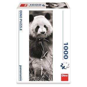 Dino (54544) - "Panda in Grass" - 1000 Teile Puzzle