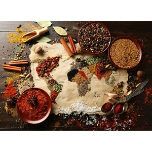 Bluebird Puzzle (70014) - "World Map in Spices" - 3000 Teile Puzzle