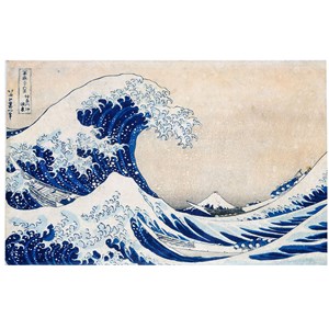Clementoni (39378) - Hokusai: "Die große Welle vor Kanagawa" - 1000 Teile Puzzle
