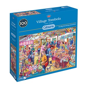 Gibsons (g6254) - Tony Ryan: "Village Tombola" - 1000 Teile Puzzle