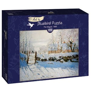 Bluebird Puzzle (60041) - Claude Monet: "The Magpie, 1869" - 1000 Teile Puzzle