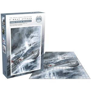 Zee Puzzle (26237) - Keith Burns: "S-Boat Attack" - 1000 Teile Puzzle