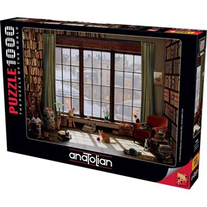 Anatolian (1065) - "Window Cats" - 1000 Teile Puzzle