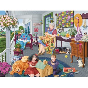 SunsOut (38980) - Joseph Burgess: "A Visit to Grandma's" - 1000 Teile Puzzle