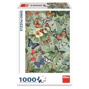 Dino (53286) - "Butterfly Meadow" - 1000 Teile Puzzle