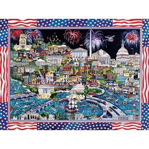 SunsOut (74058) - Sharie Hatchett Bohlmann: "Fireworks over Washington DC" - 1000 Teile Puzzle