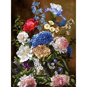 SunsOut (67709) - "Bouquet in Blue" - 1000 Teile Puzzle