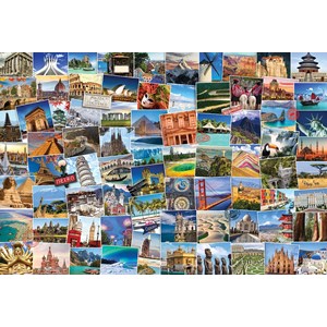 Eurographics (8220-5480) - "World Globetrotter" - 2000 Teile Puzzle