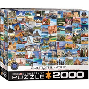 Eurographics (8220-5480) - "World Globetrotter" - 2000 Teile Puzzle