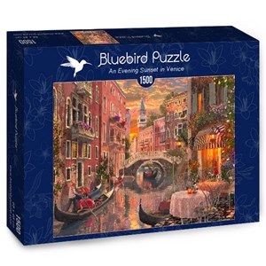Bluebird Puzzle (70115) - "An Evening Sunset in Venice" - 1500 Teile Puzzle